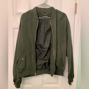 Express Green Bomber Jacket